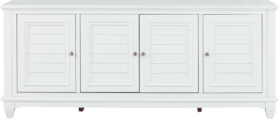Hilton Head White 84 in. Credenza