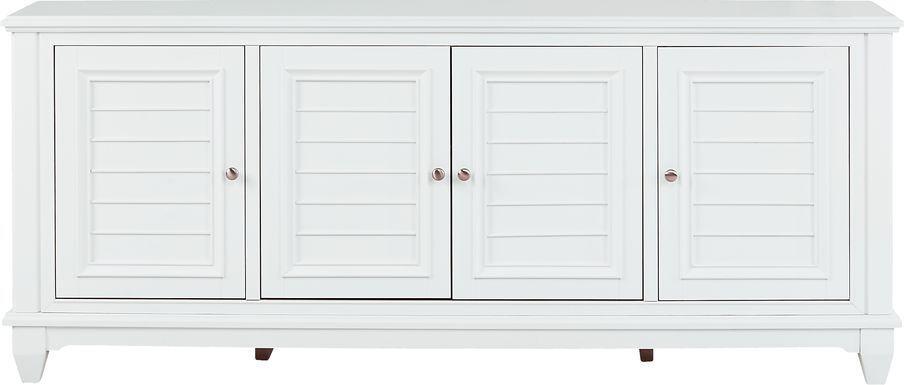 Hilton Head White 84 in. Credenza