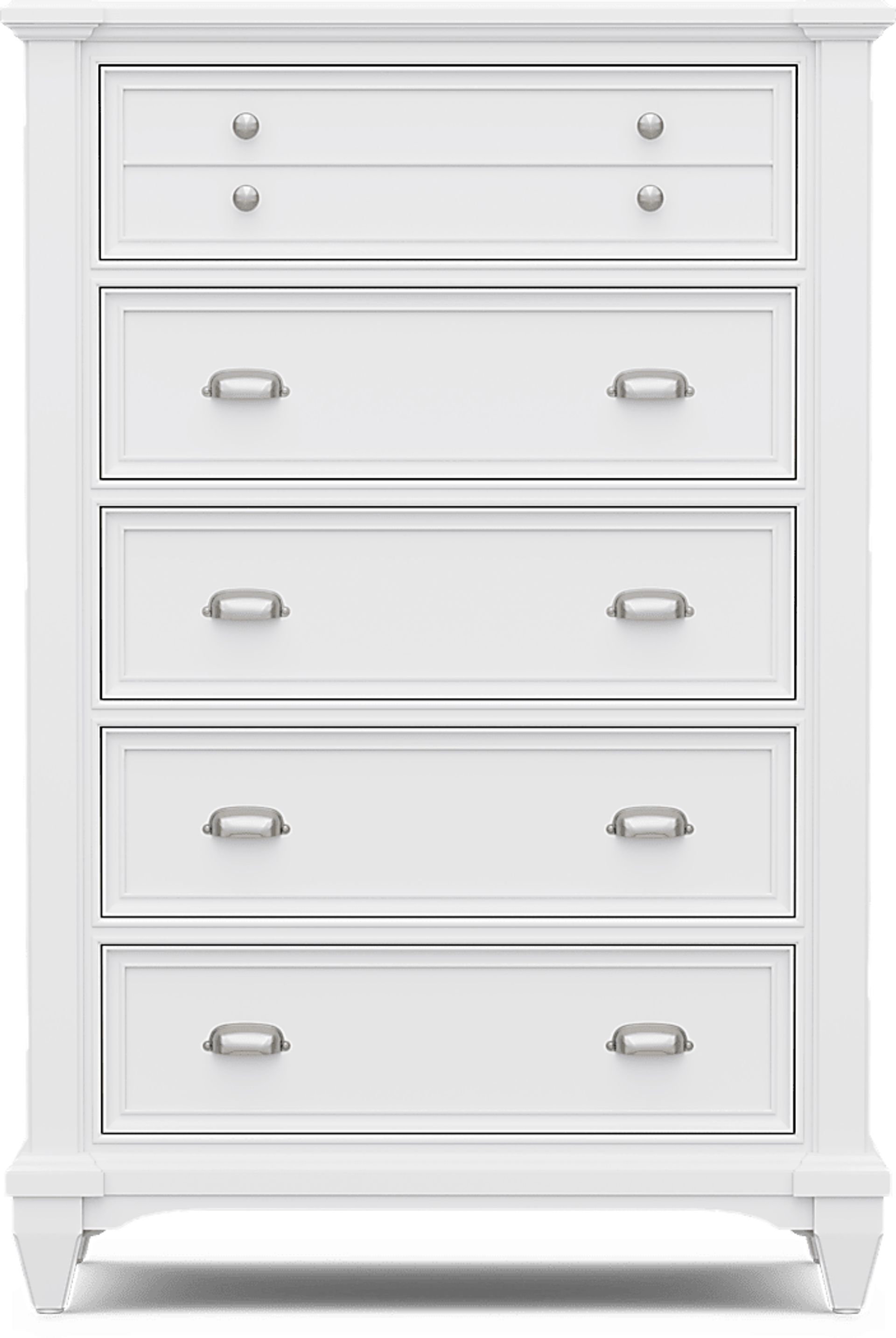 Hilton Head White 5 Pc King Panel Bedroom - Image 6