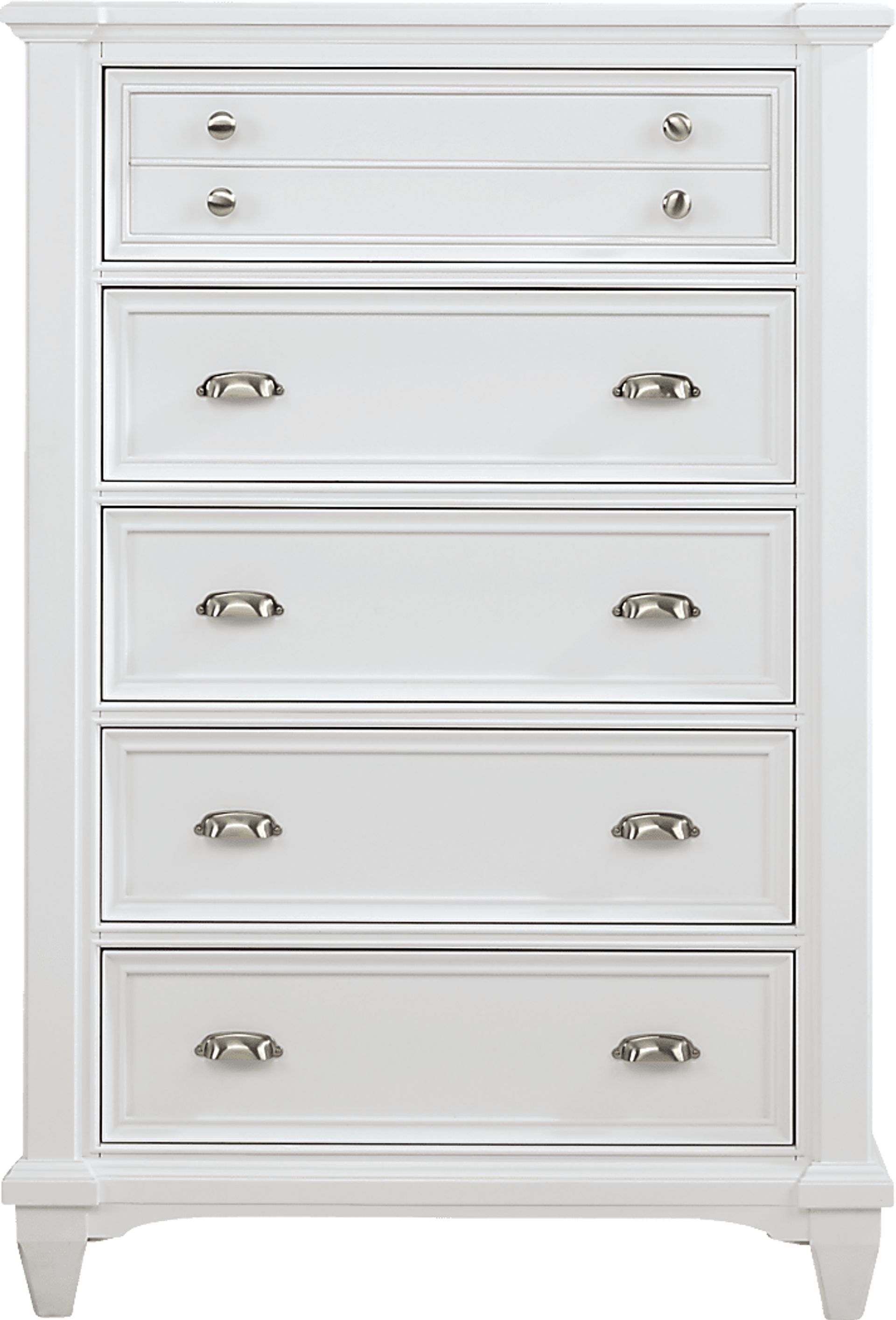 Hilton Head White 5 Pc Queen Panel Bedroom - Image 4