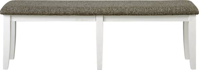 Hilton Head White Dining Bench - Thumbnail - Image 2