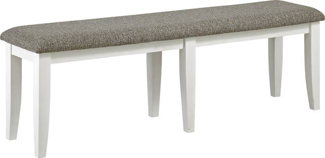 Hilton Head White Dining Bench - Thumbnail - Image 1