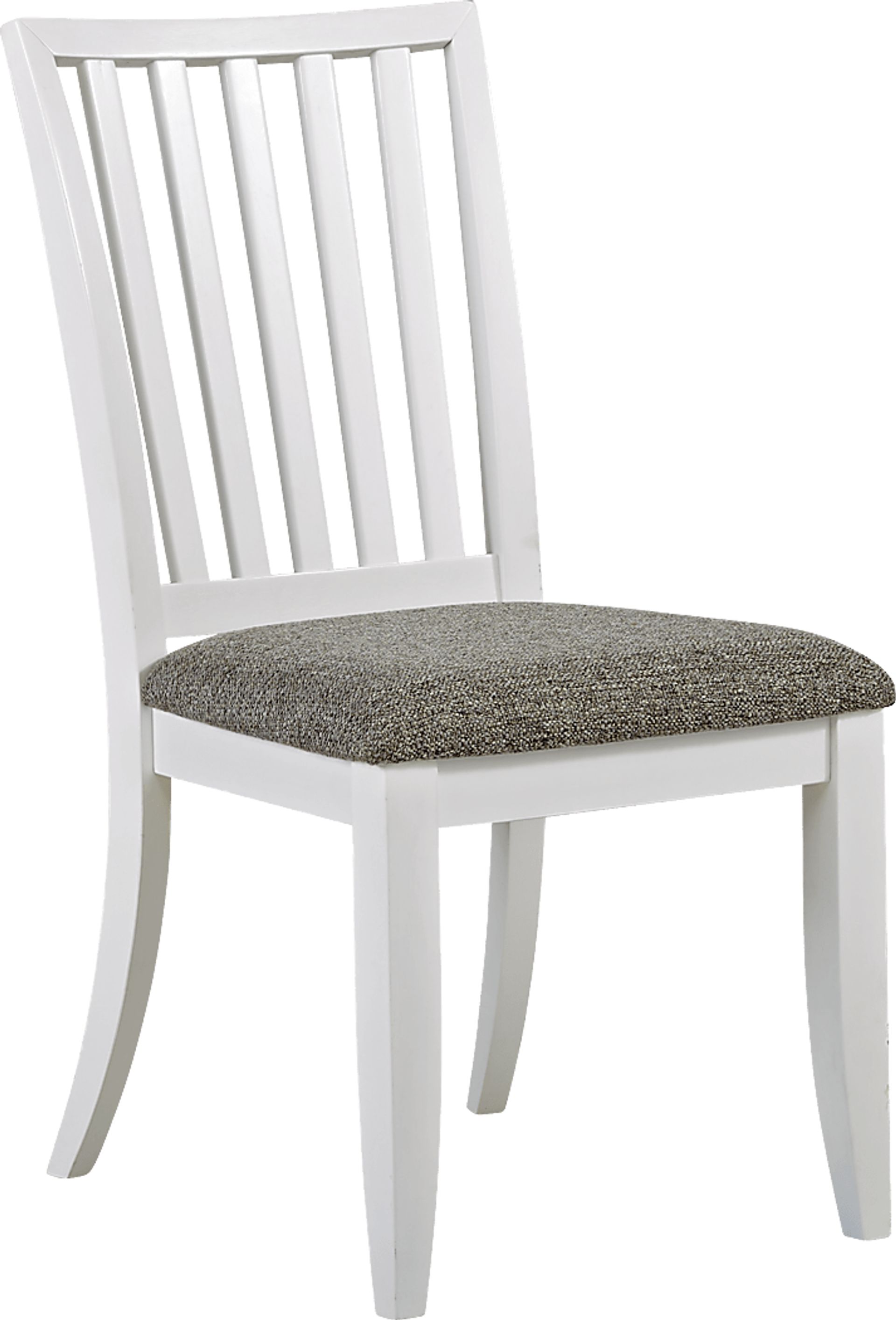 Hilton Head Graphite 5 Pc Trestle Dining Room with White Chairs - Image 3