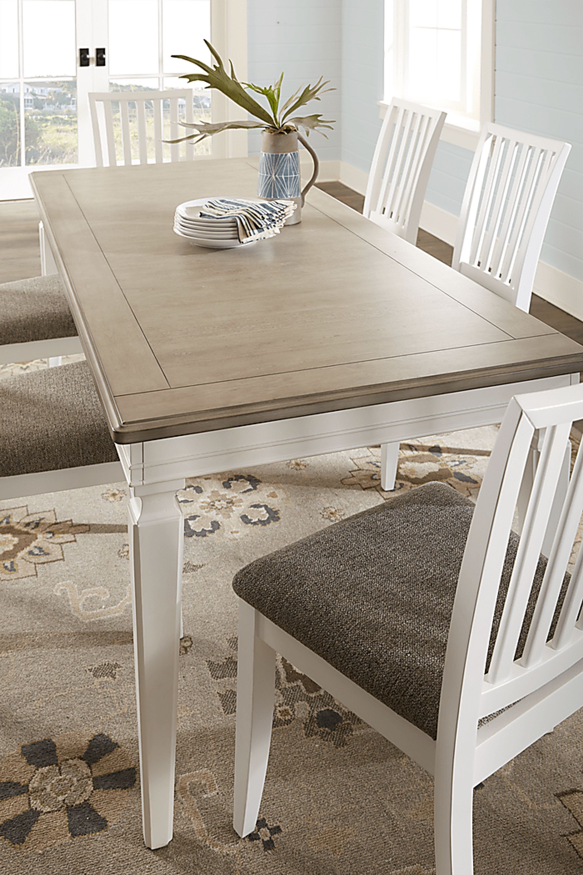 Hilton Head White 5 Pc Dining Room - Image 4