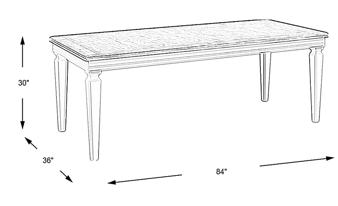 Hilton Head White Dining Table
