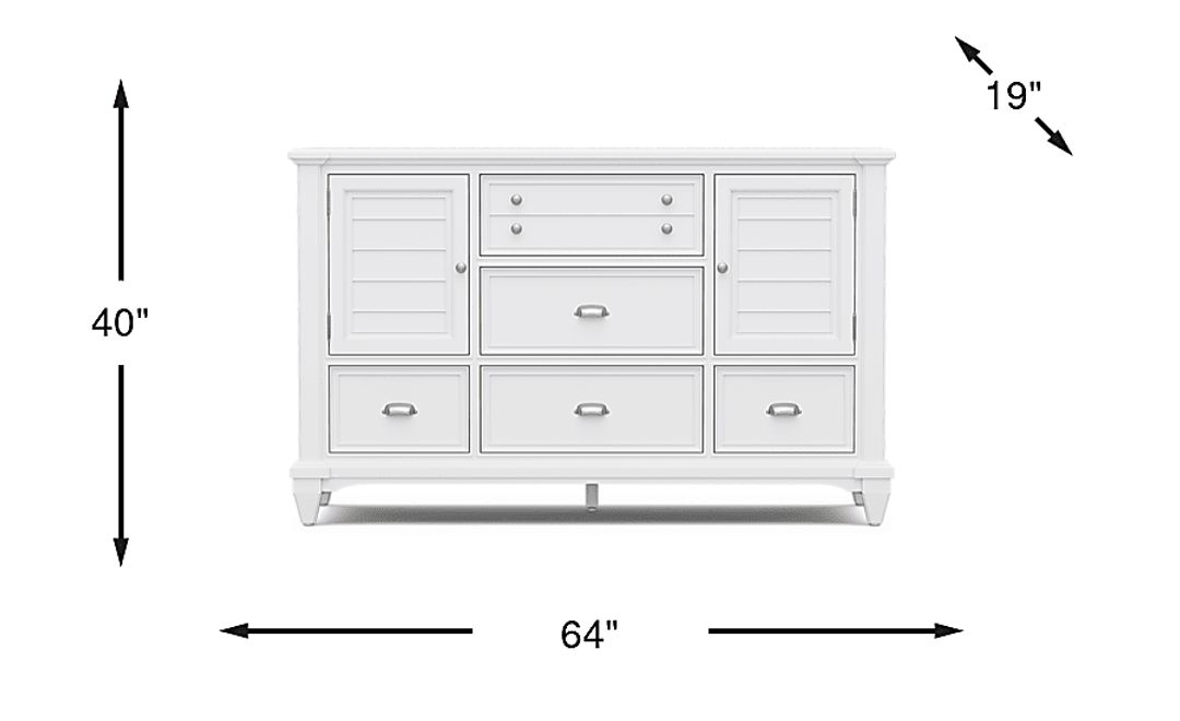 Hilton Head White Door Dresser