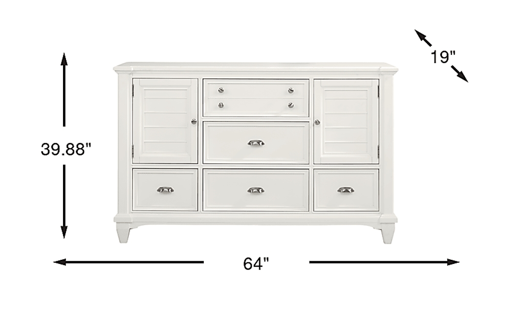 Hilton Head White Door Dresser