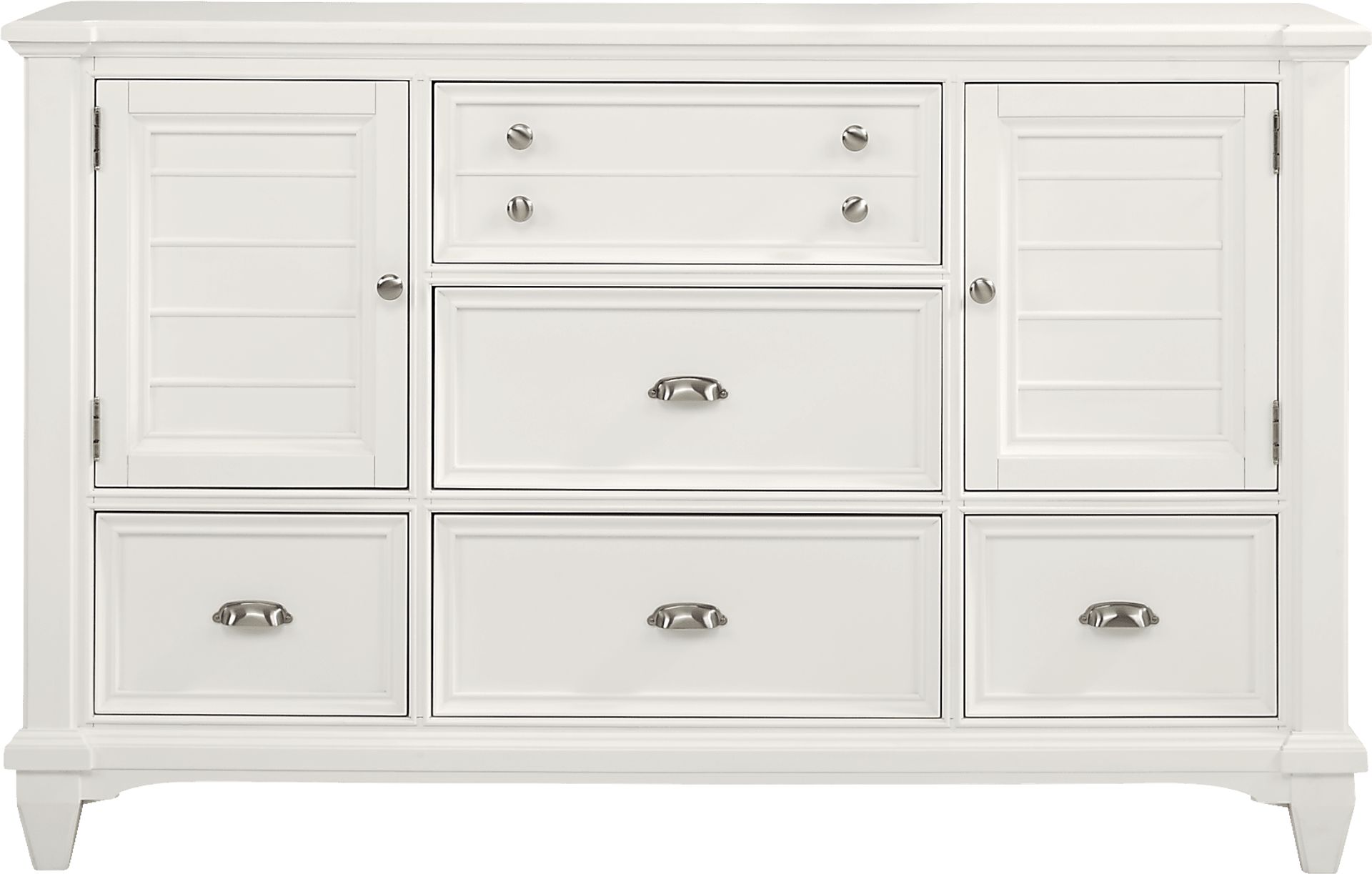 Hilton Head White 7 Pc King Panel Bedroom - Image 4