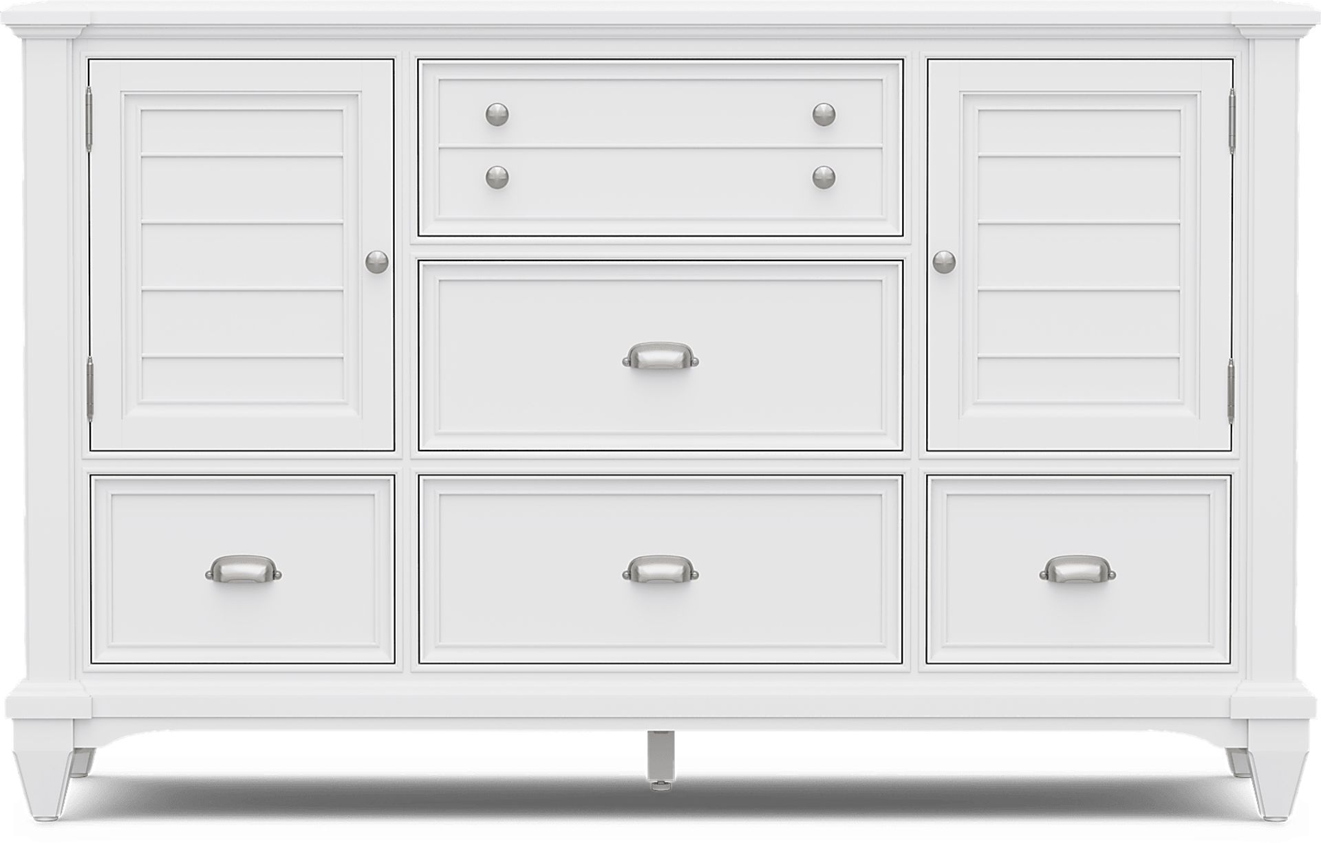 Hilton Head White 5 Pc Queen Panel Bedroom - Image 5