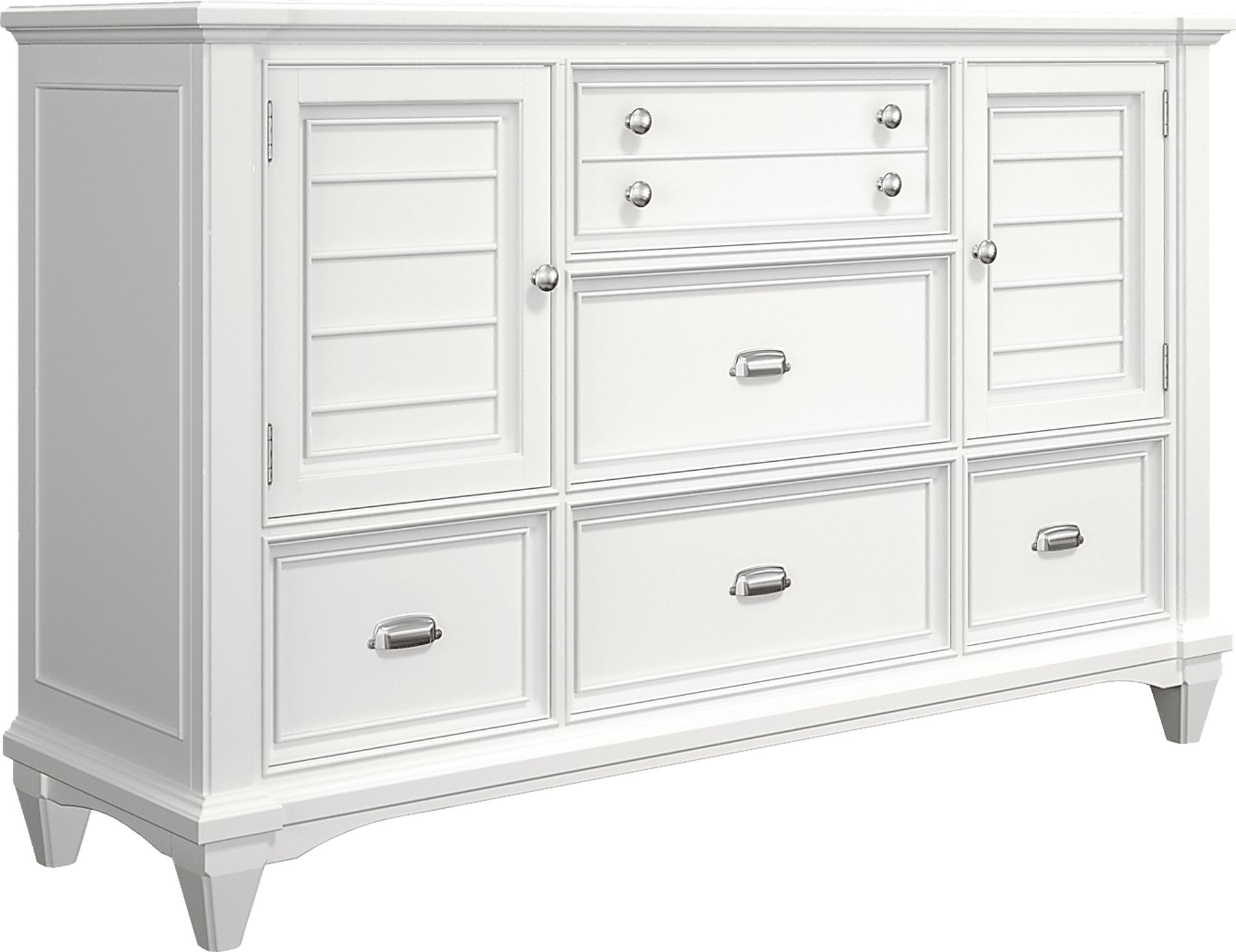 Hilton Head White 7 Pc King Storage Bedroom - Image 5