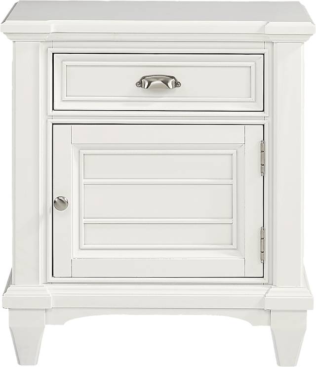 Hilton Head White Door Nightstand - Thumbnail - Image 1