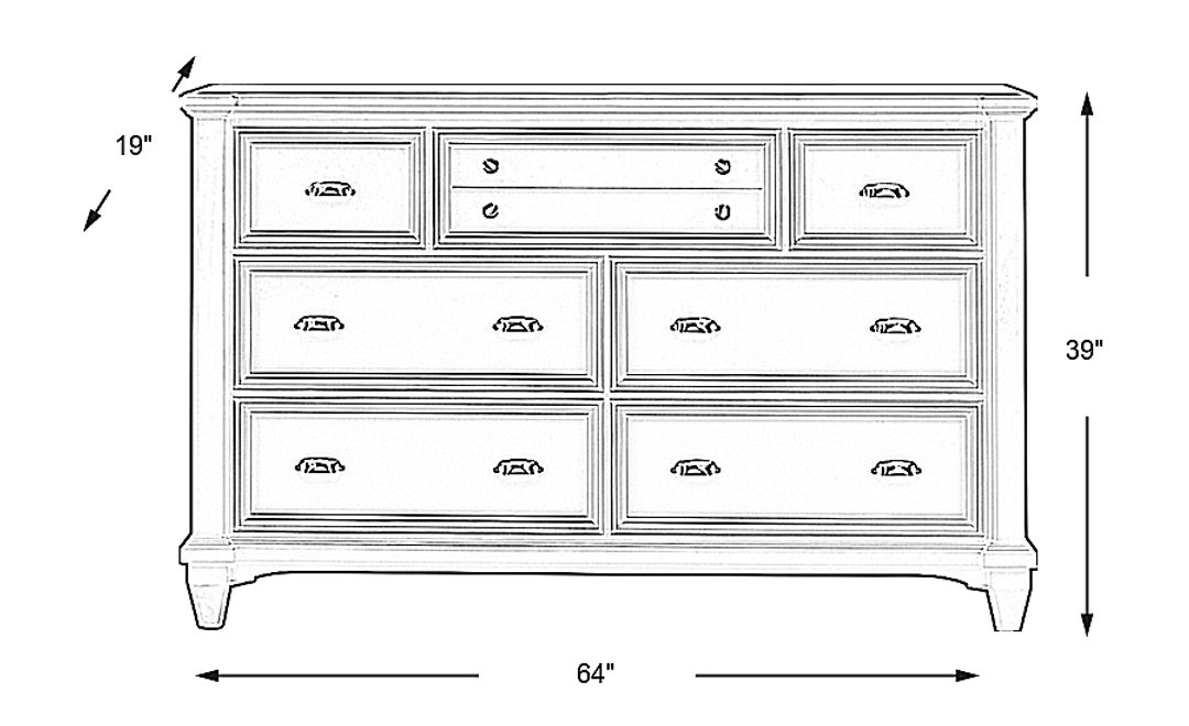 Hilton Head White Dresser