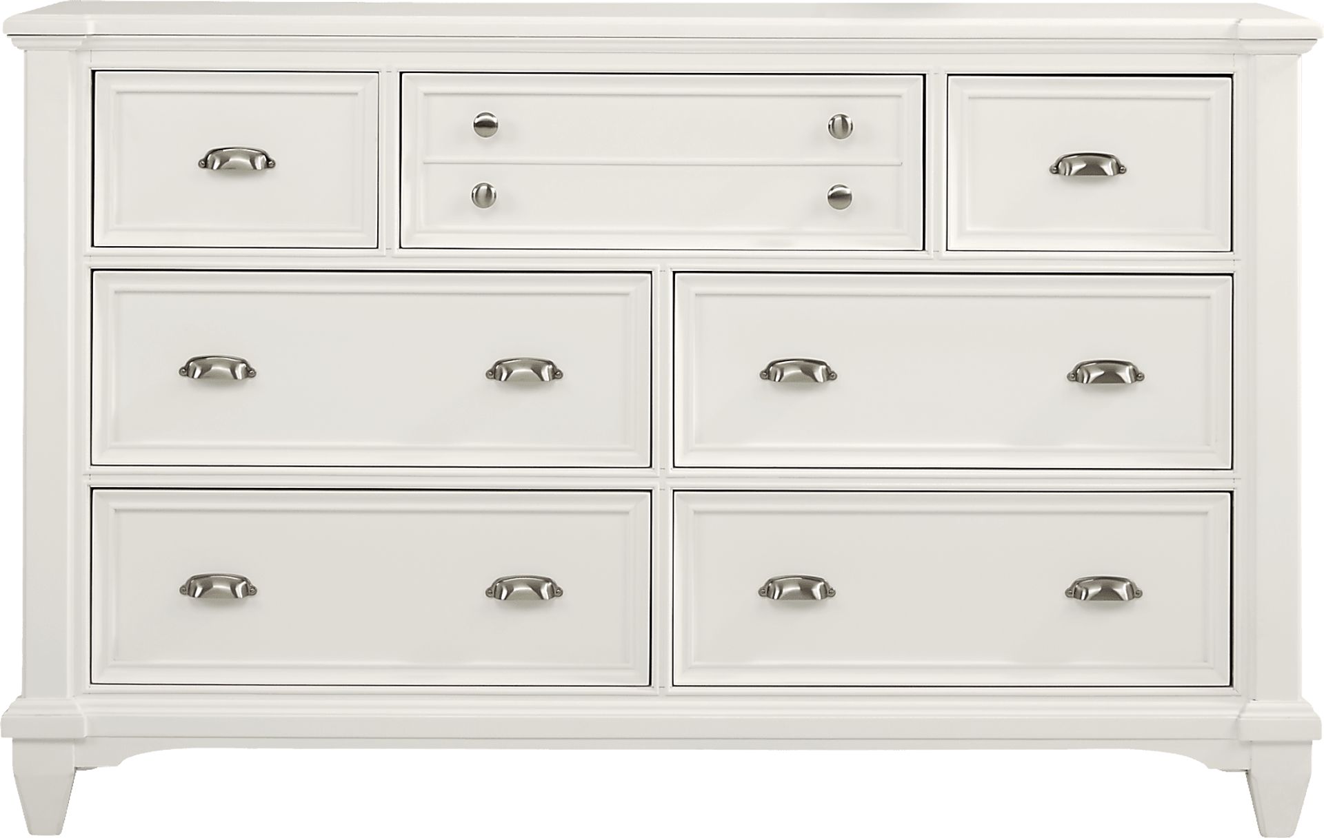 Hilton Head White 7 Pc King Panel Bedroom - Image 5
