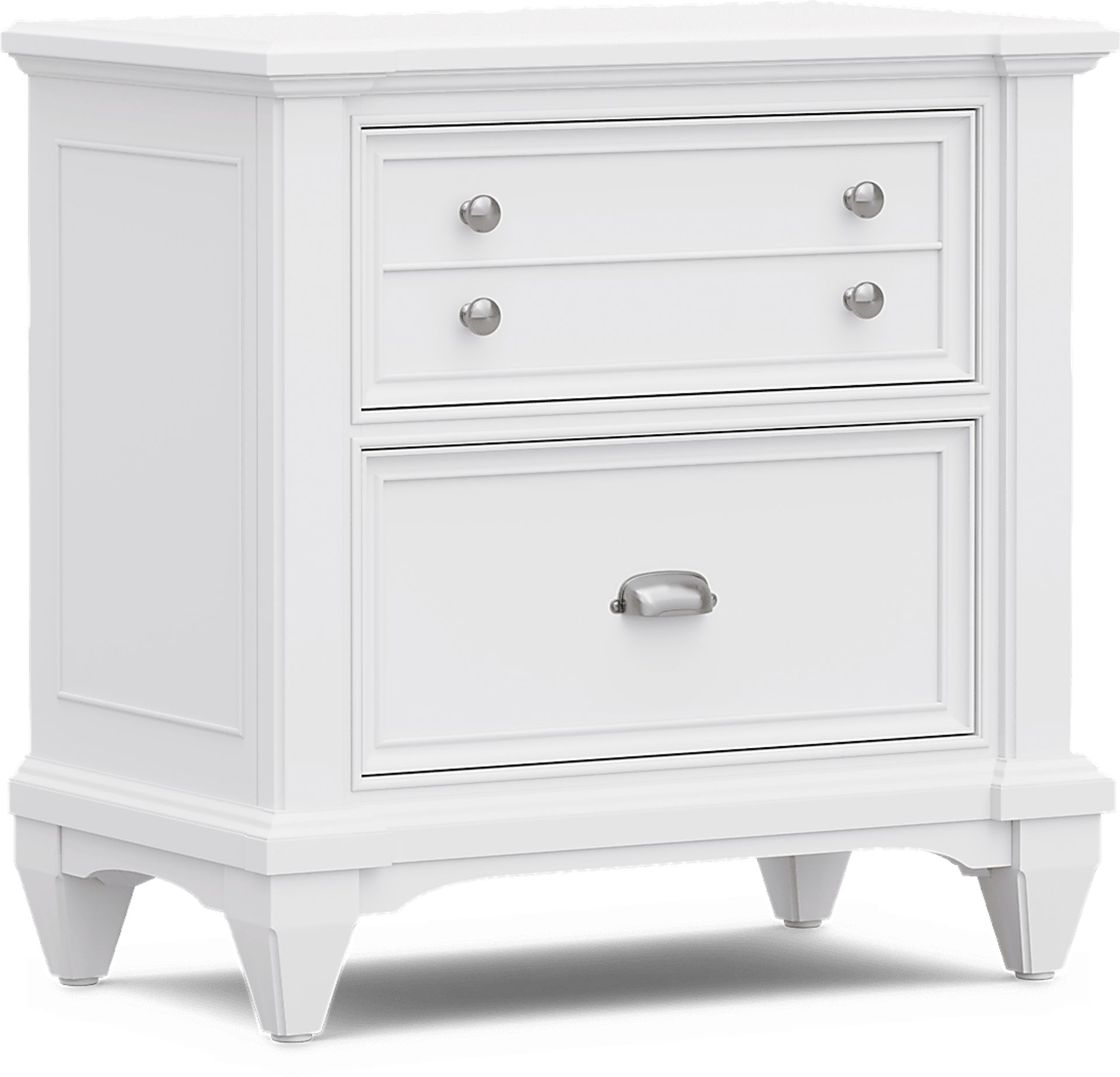 Hilton Head White 5 Pc King Panel Bedroom - Image 9