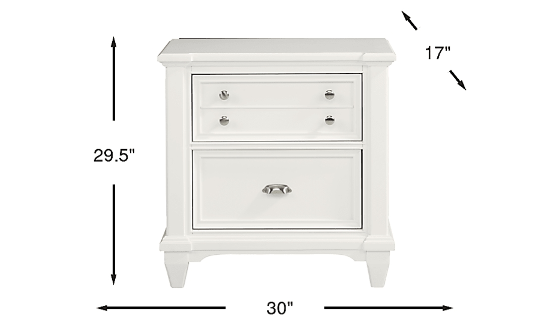 Hilton Head White Nightstand