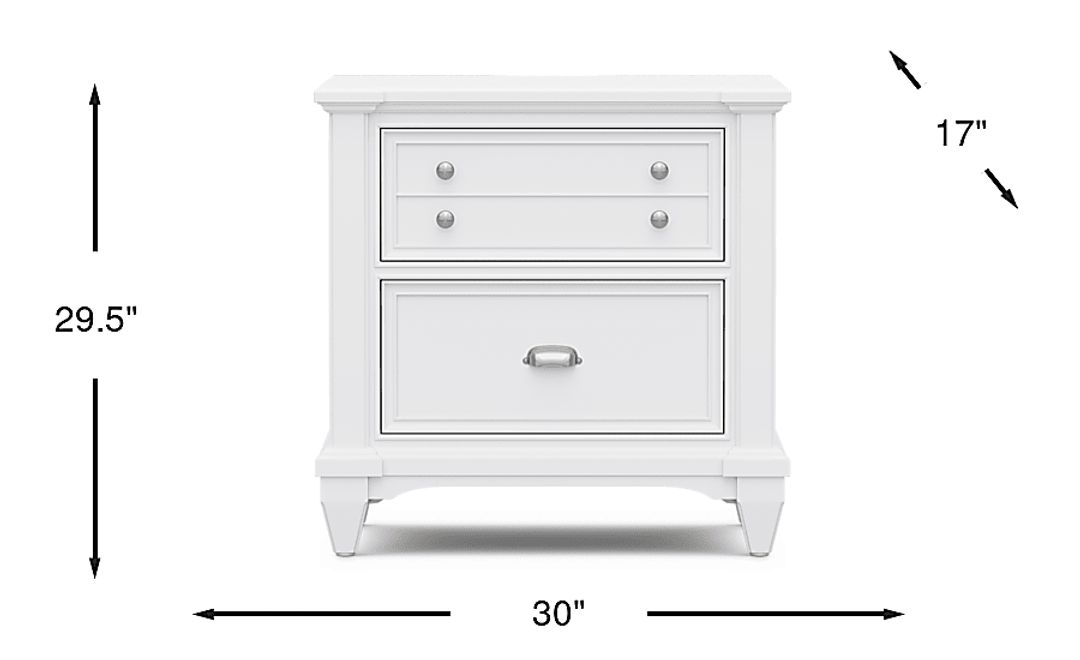 Hilton Head White Nightstand