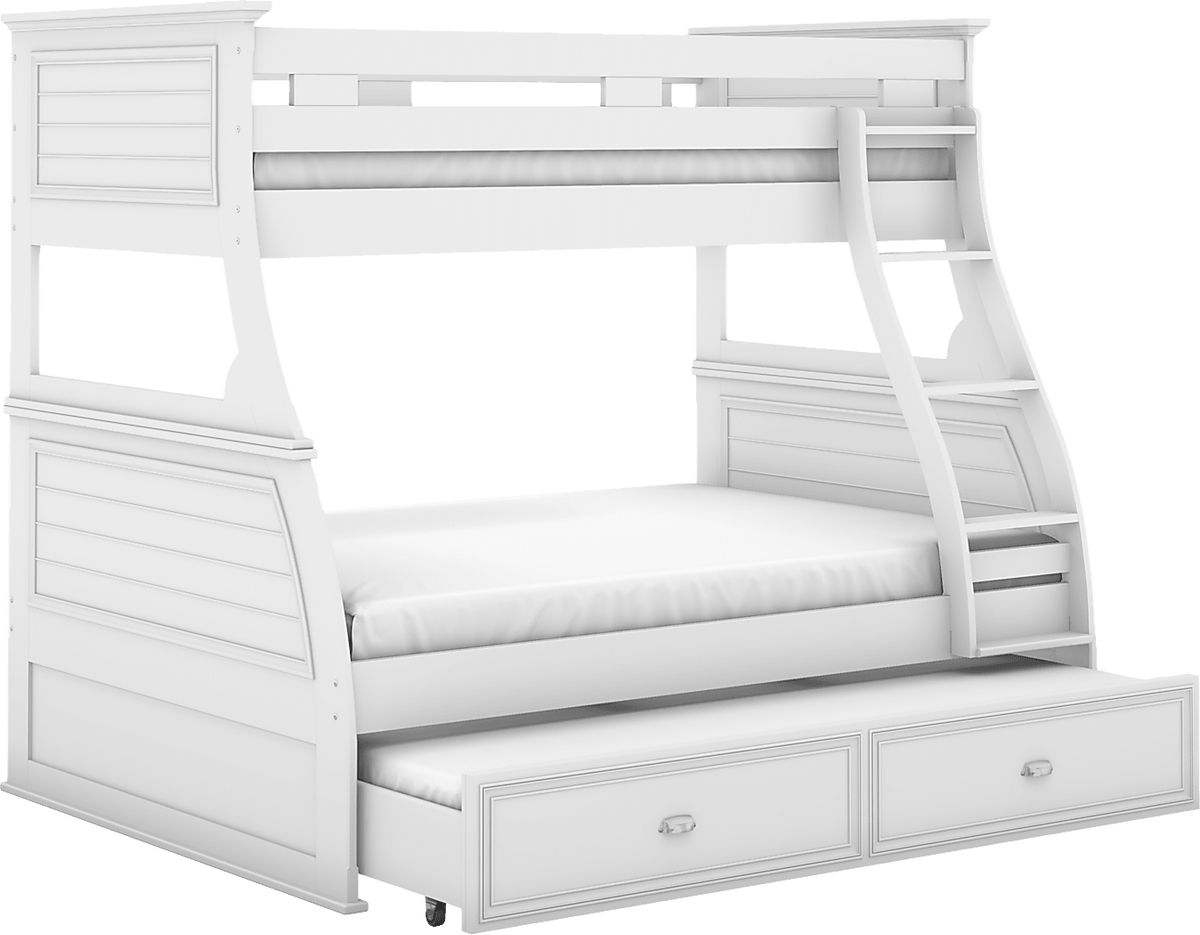 Hilton Head White Colors,white Twin Full Bunk 