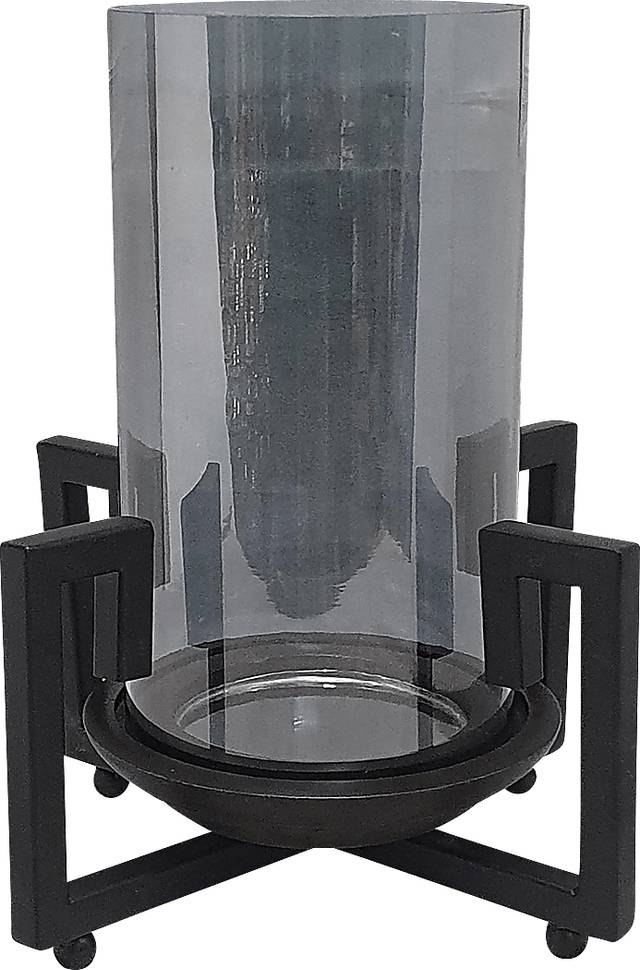 Hilversum Gray Candle Holder - Thumbnail - Image 1