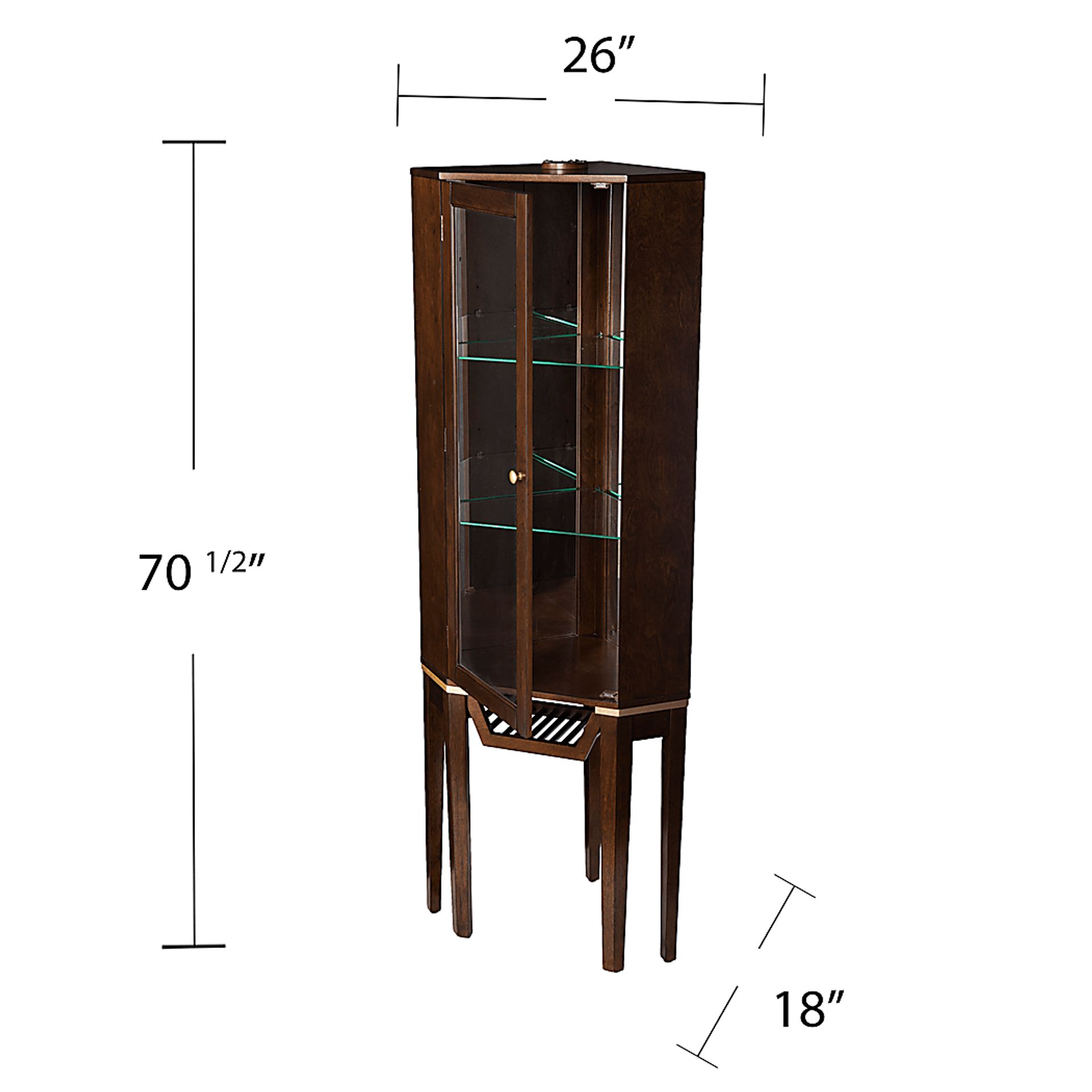 Hilwin Brown Bar Cabinet - Image 8