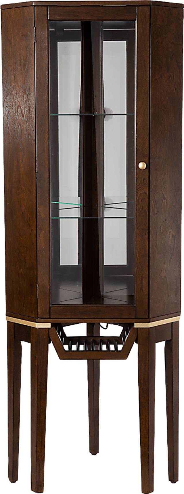 Hilwin Brown Bar Cabinet - Thumbnail - Image 1