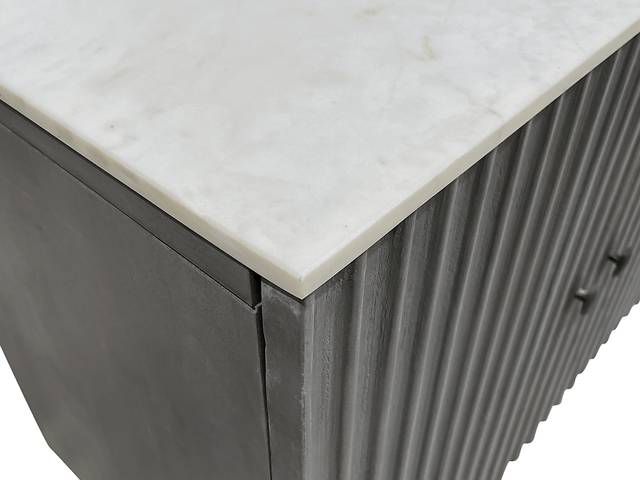 Hilyave Gray 4 Door Credenza - Thumbnail - Image 5