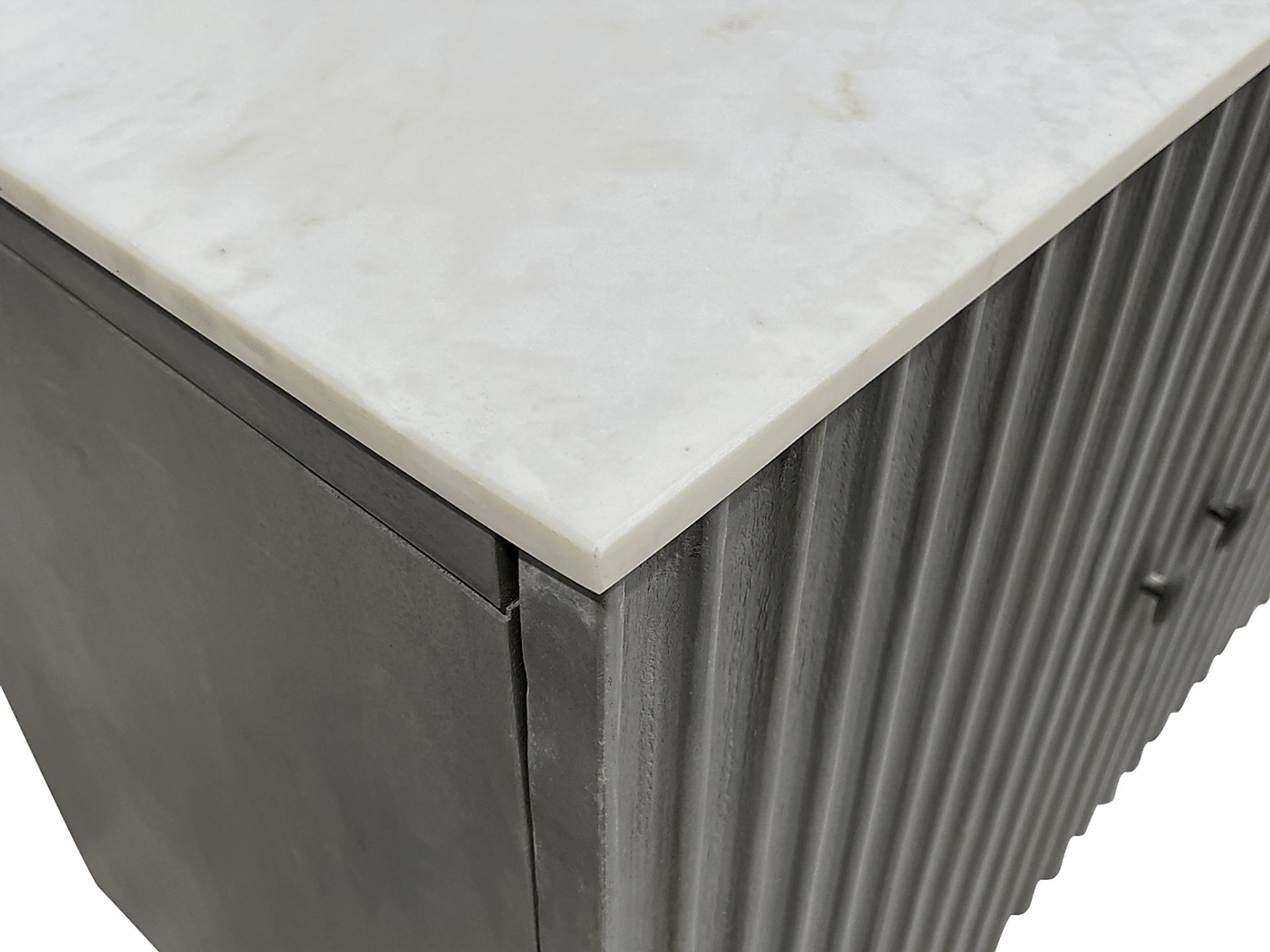 Hilyave Gray 4 Door Credenza - Image 5