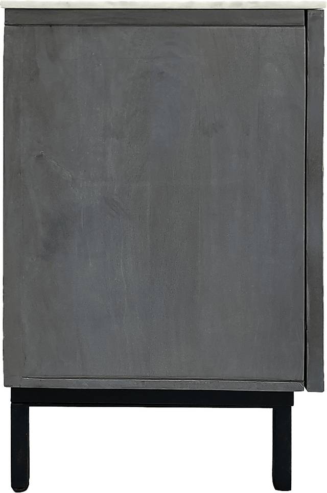 Hilyave Gray 4 Door Credenza - Thumbnail - Image 6