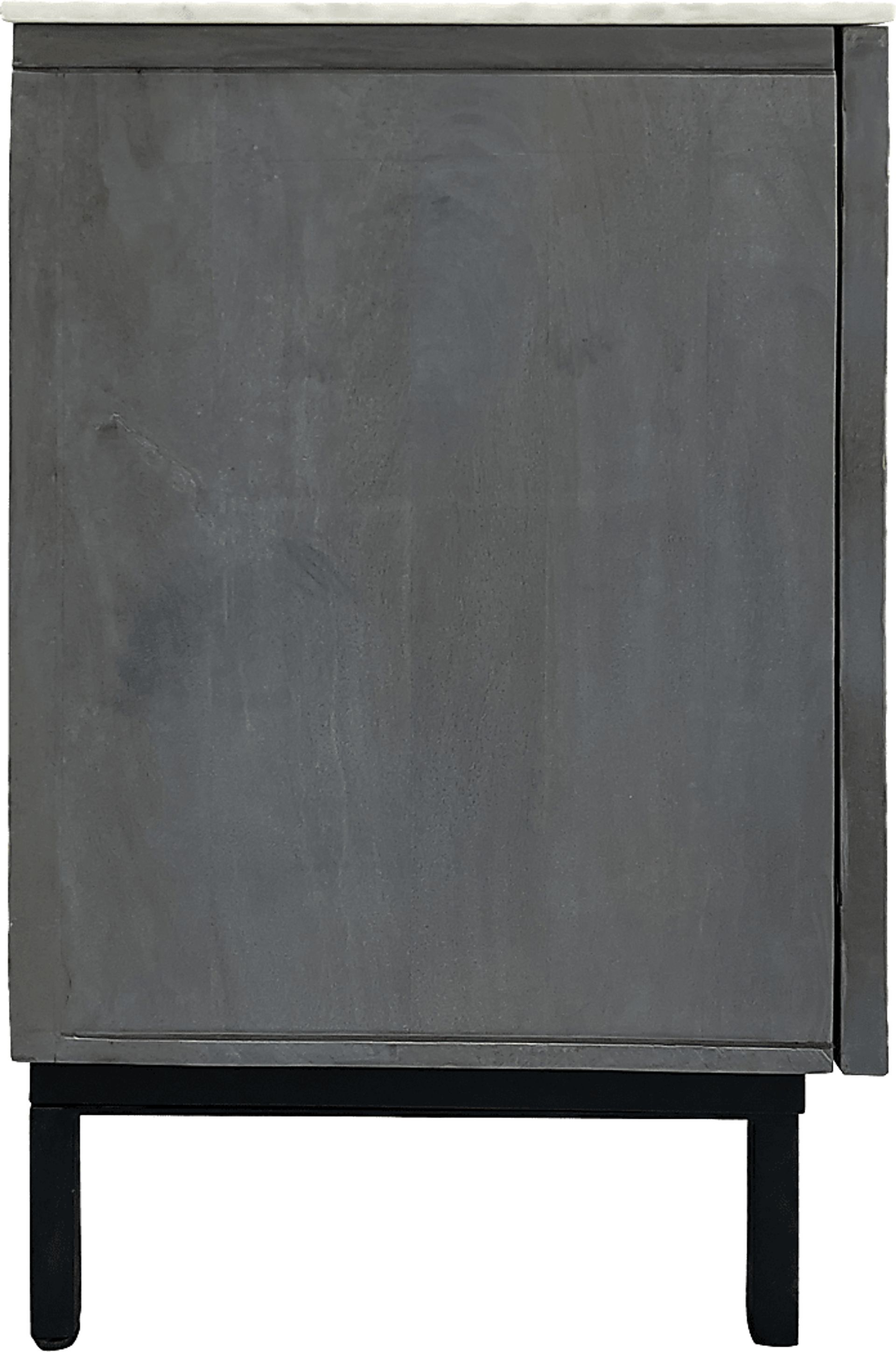 Hilyave Gray 4 Door Credenza - Image 6