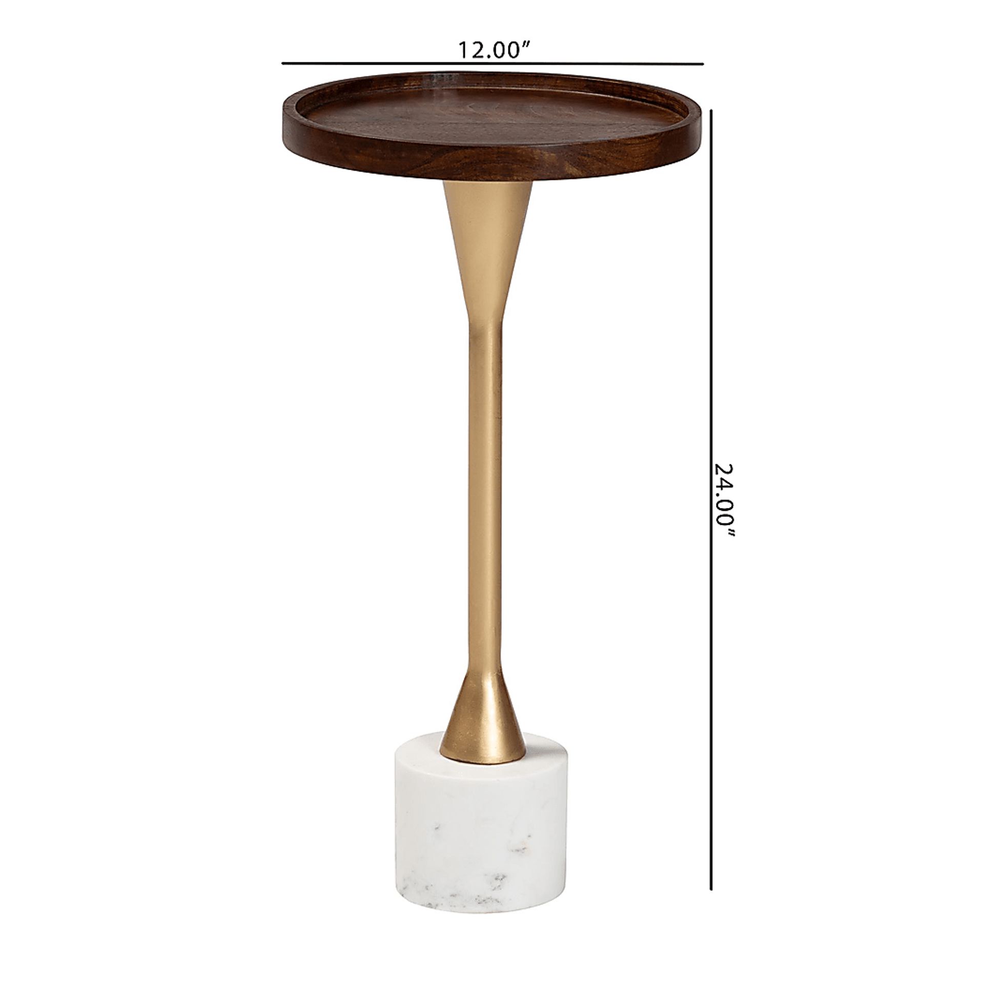 Himun Brown/Gold Accent Table - Image 6