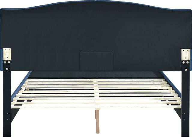 Hinesville Blue Queen Bed - Thumbnail - Image 6