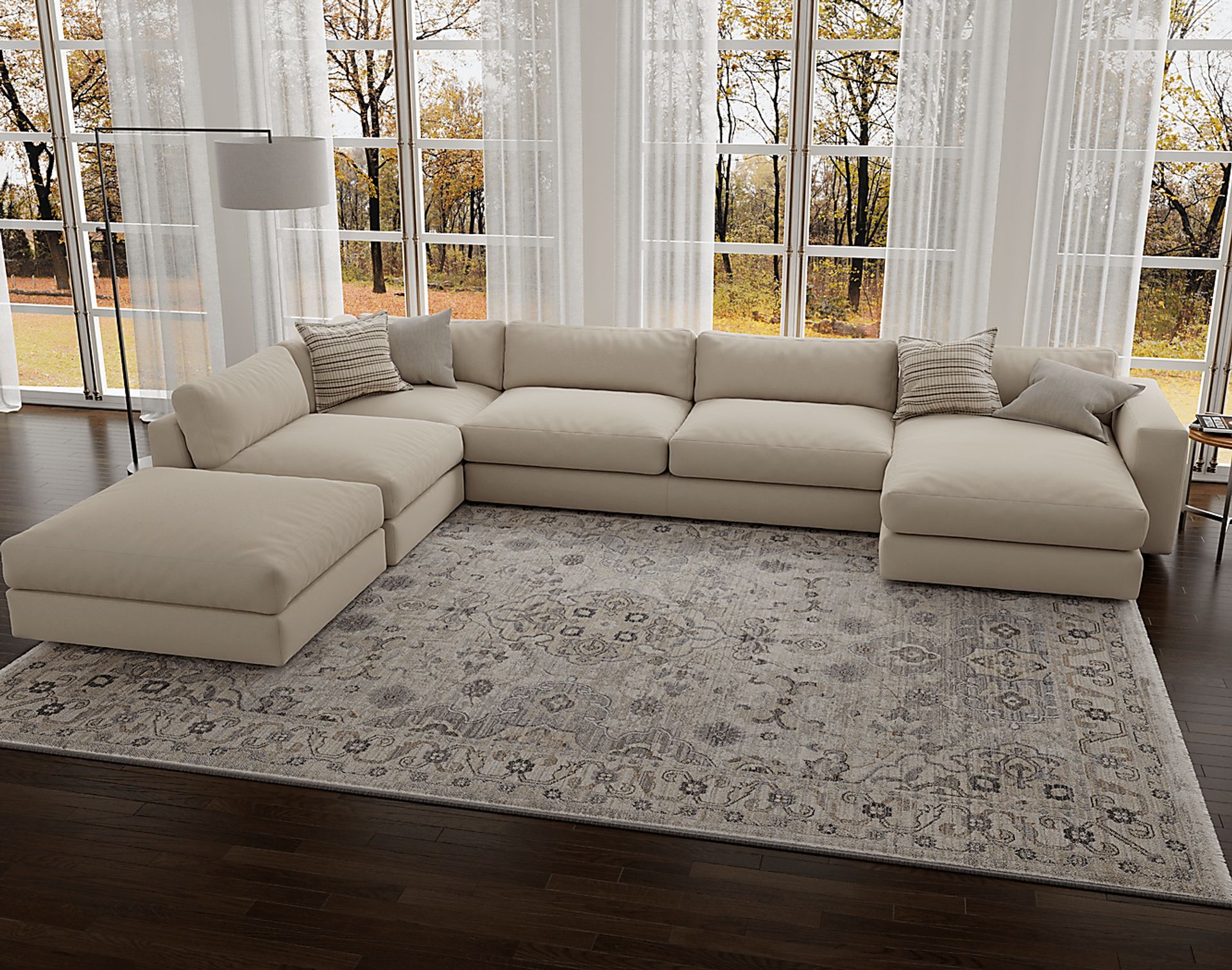 Hingdola Ivory 5' x 7'8 Rug - Image 2