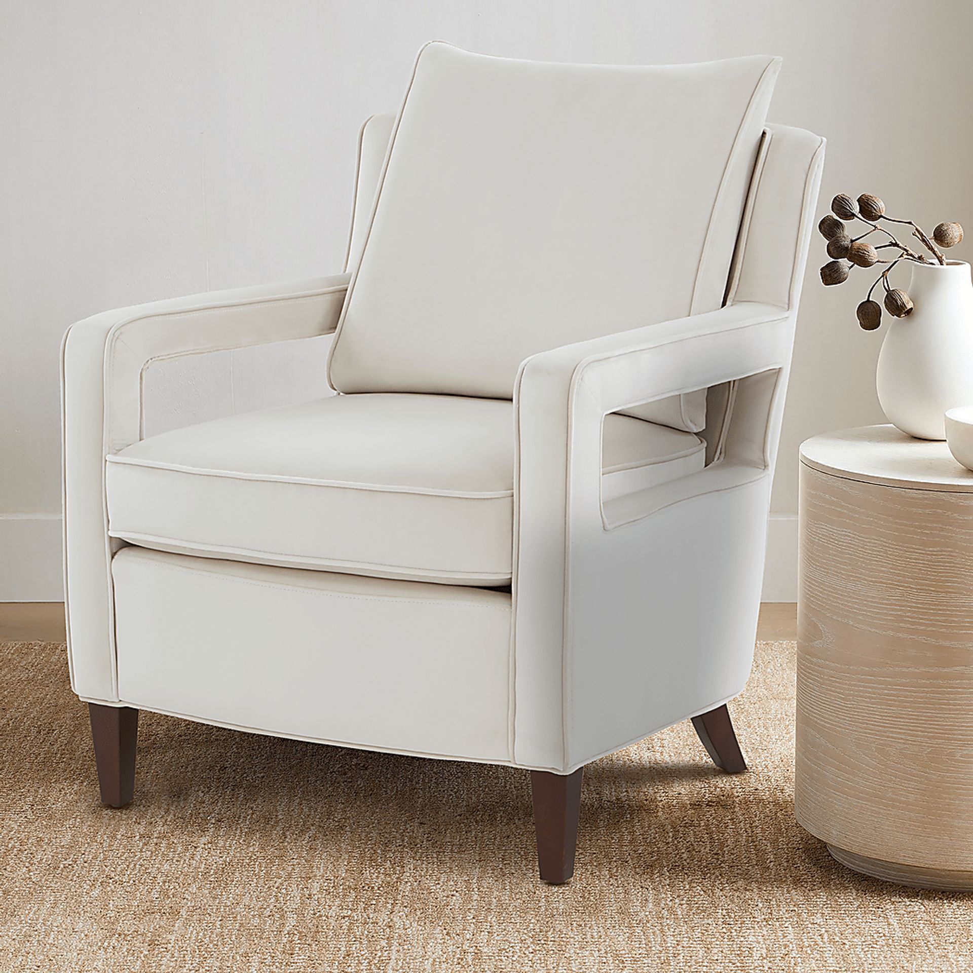Hinkel Beige Accent Chair - Image 3