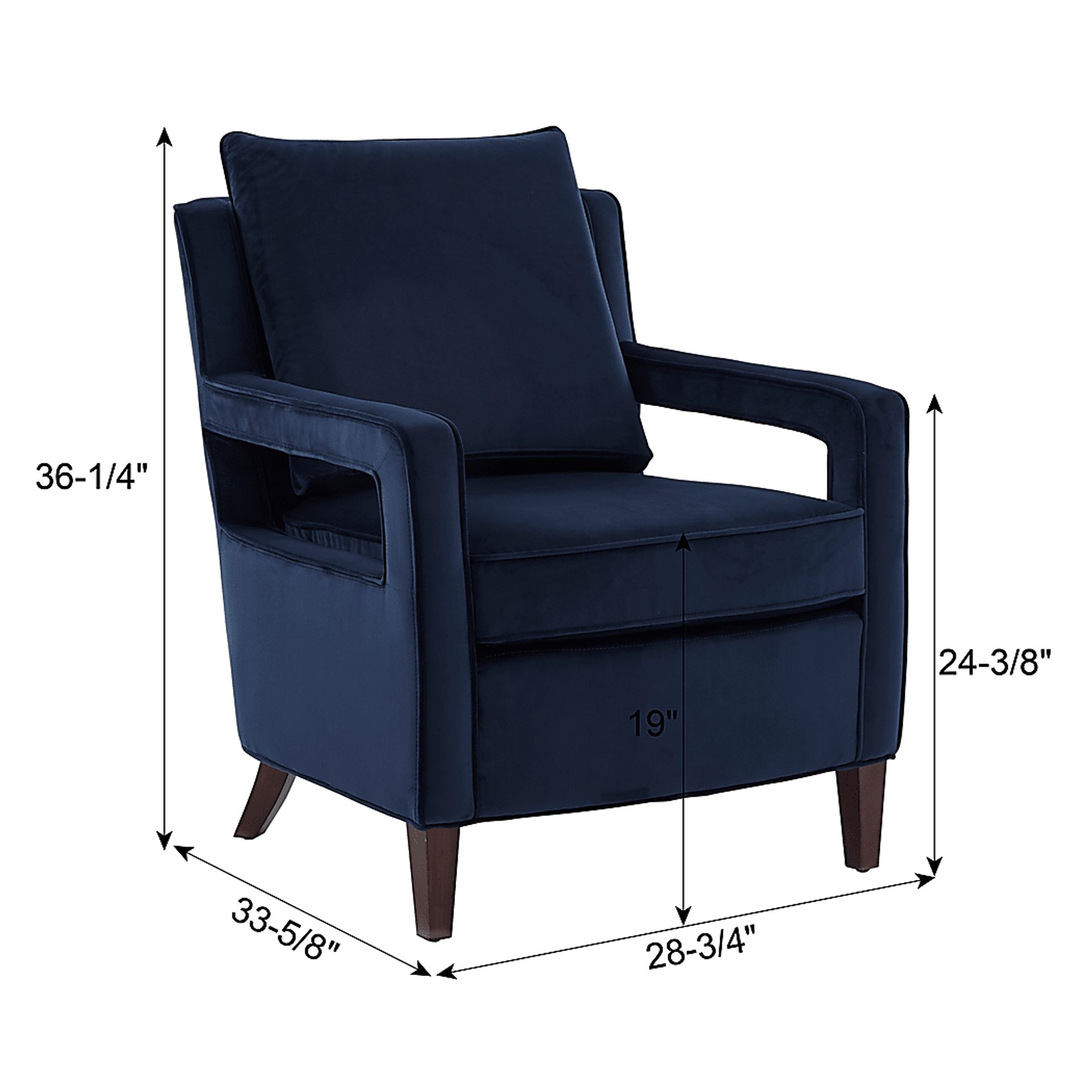 Hinkel Blue Accent Chair - Image 13