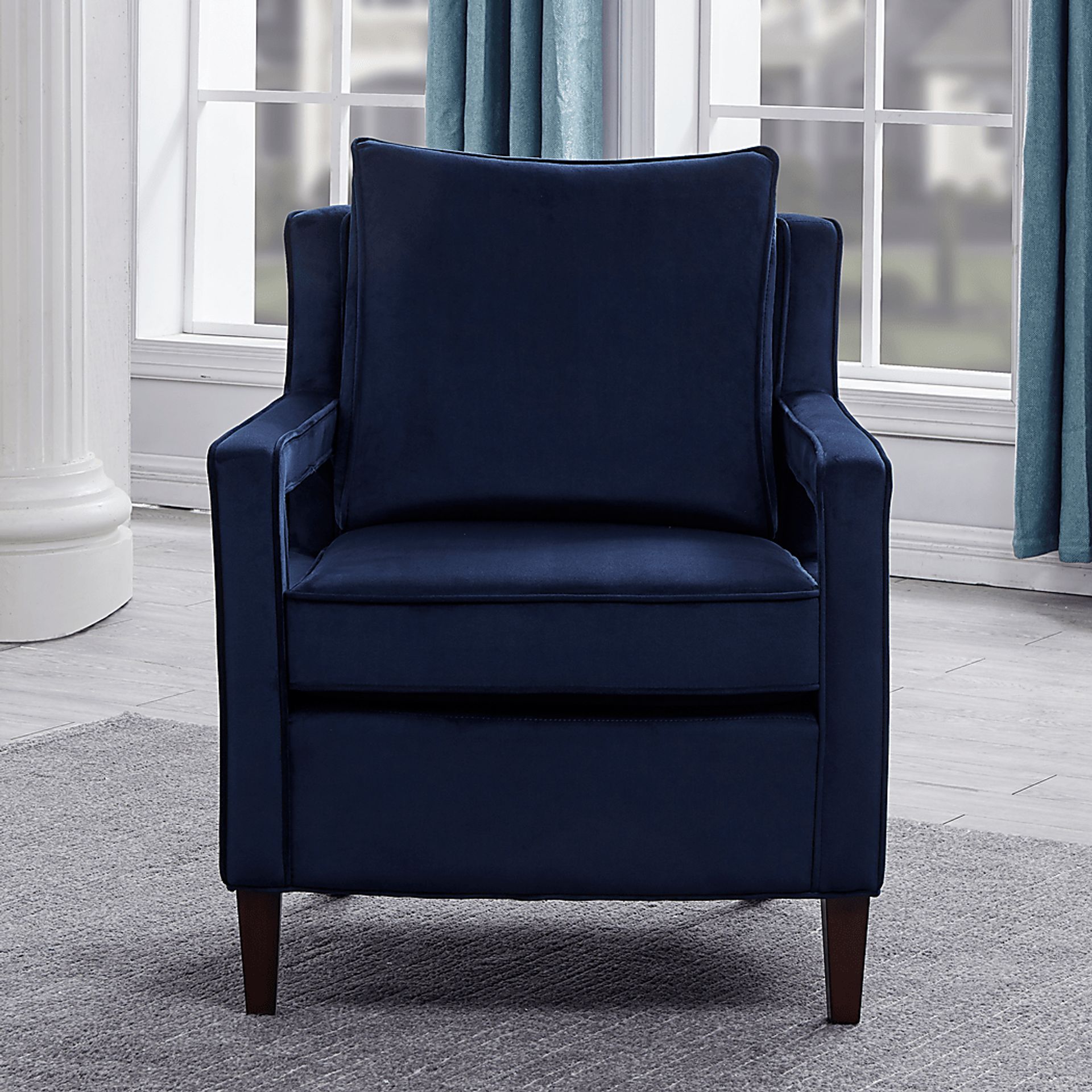 Hinkel Blue Accent Chair - Image 4