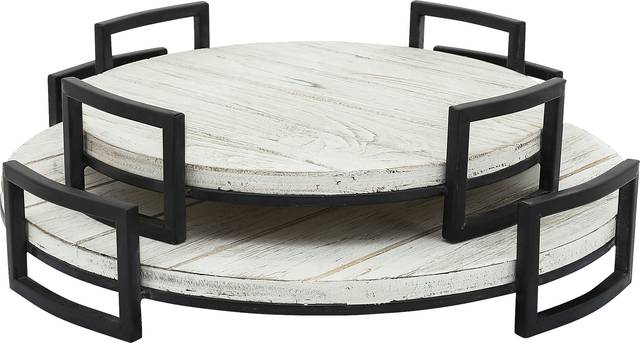 Hinnman Gray Tray, Set of 2 - Thumbnail - Image 1