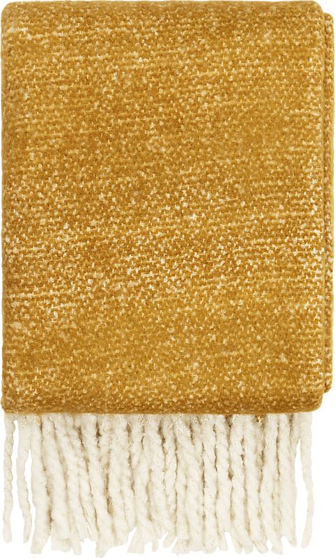 Hisari Mustard Throw Blanket