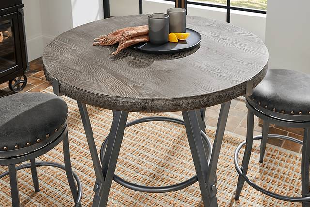 Hitchens Gray Gathering Table - Thumbnail - Image 2