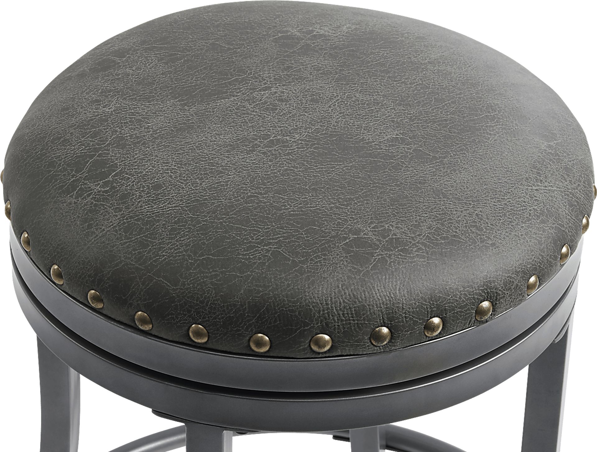 Hitchens Gray Swivel Bar Stool - Image 3