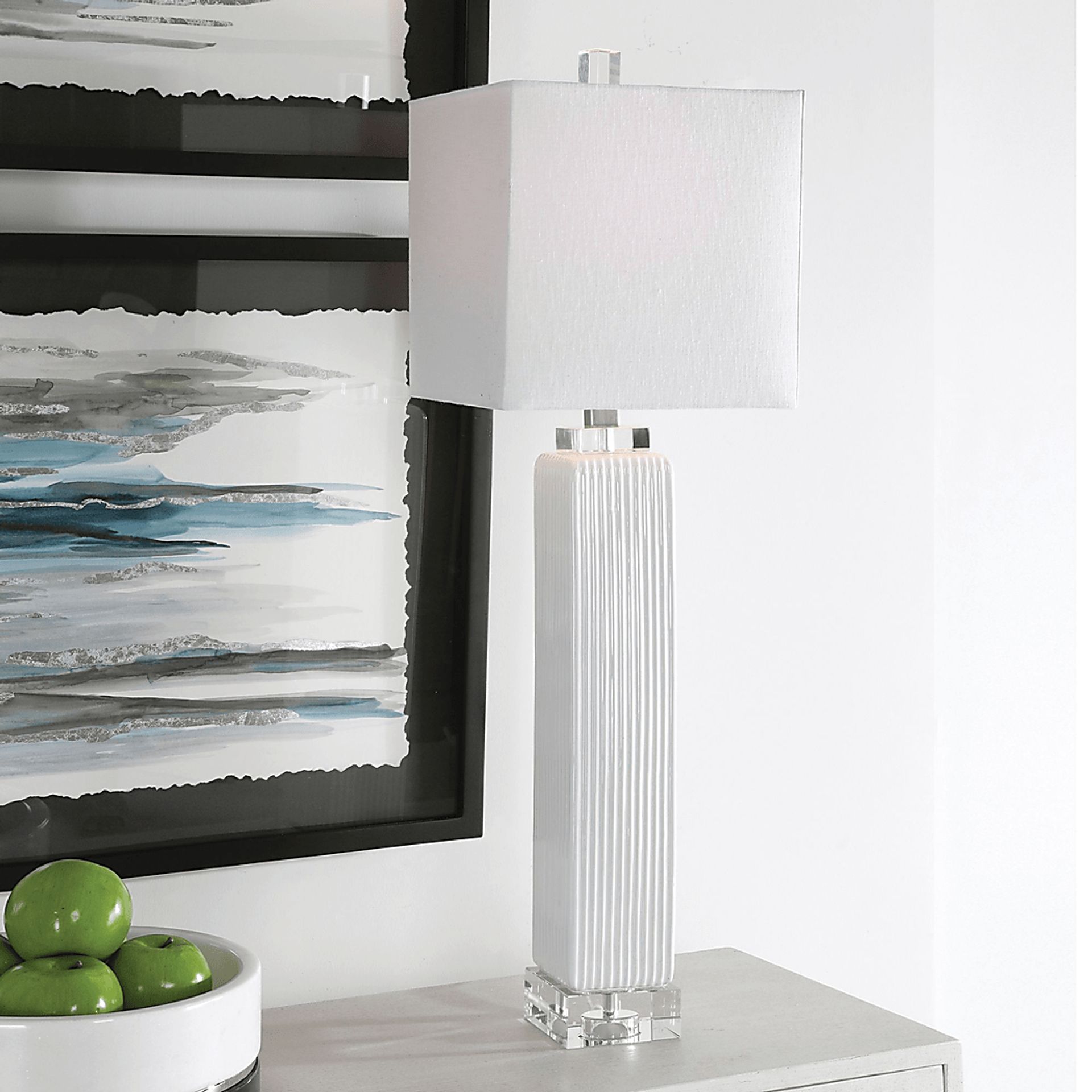 Hitching Post Lane White Lamp - Image 2