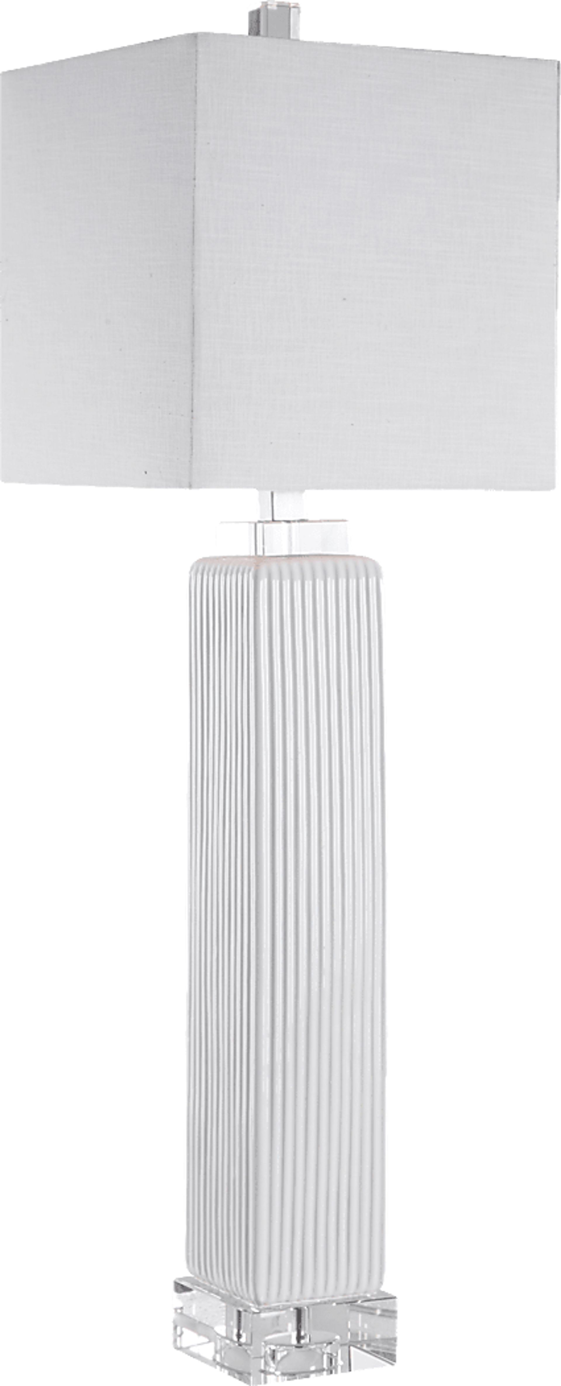 Hitching Post Lane White Lamp - Image 1