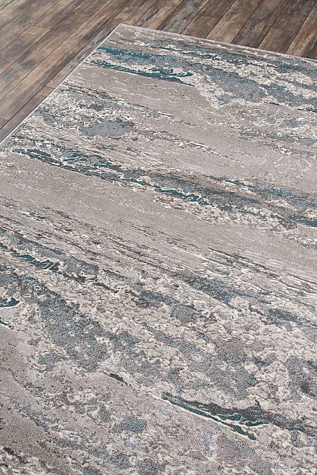 Hobard Teal 7'6 x 9'6 Rug - Thumbnail - Image 2