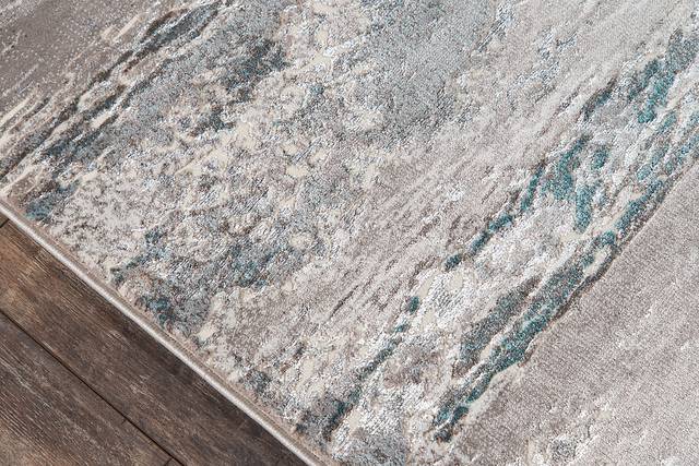 Hobard Teal 7'6 x 9'6 Rug - Thumbnail - Image 3