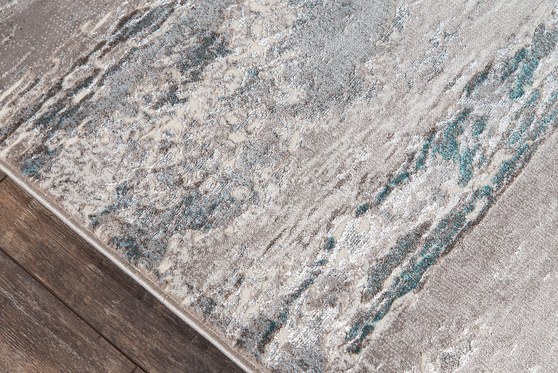 Hobard Teal 7'6 x 9'6 Rug - Image 3