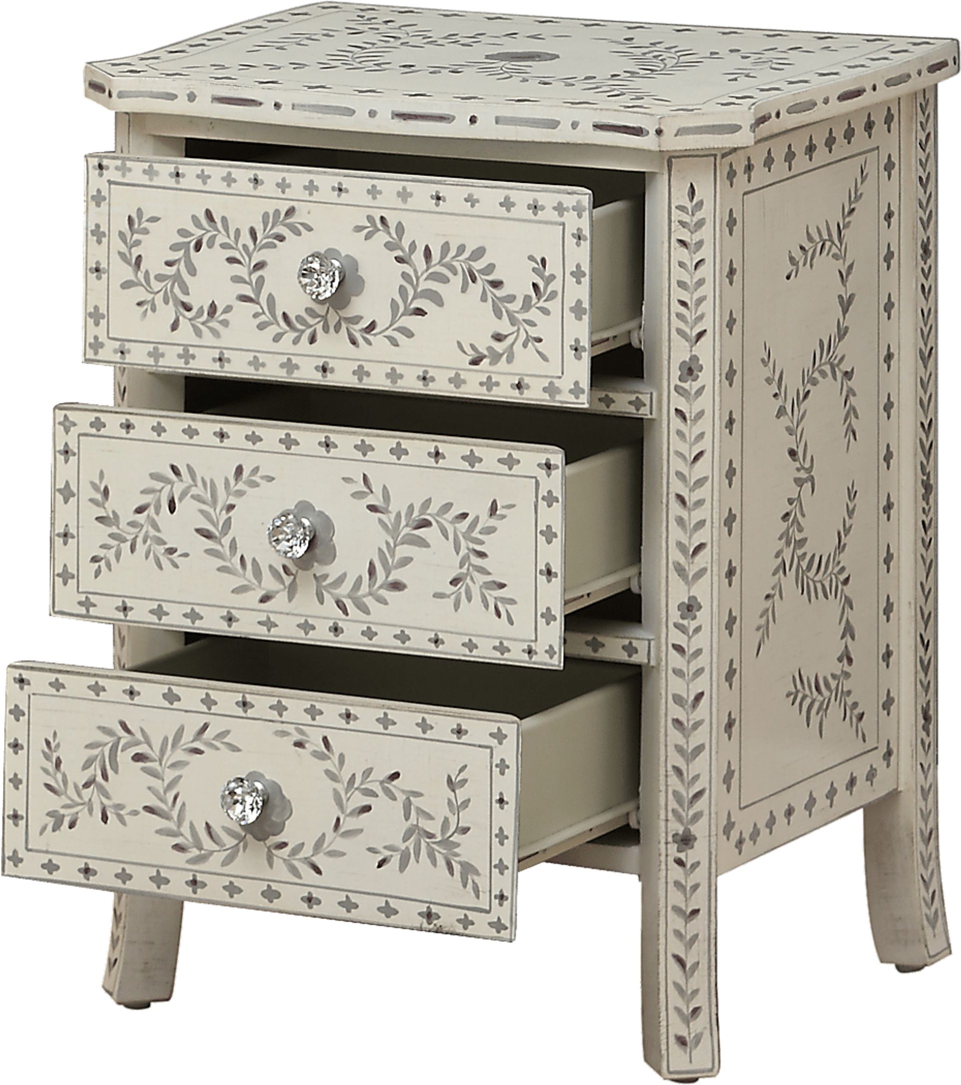 Hobby Hill White Accent Cabinet - Image 2