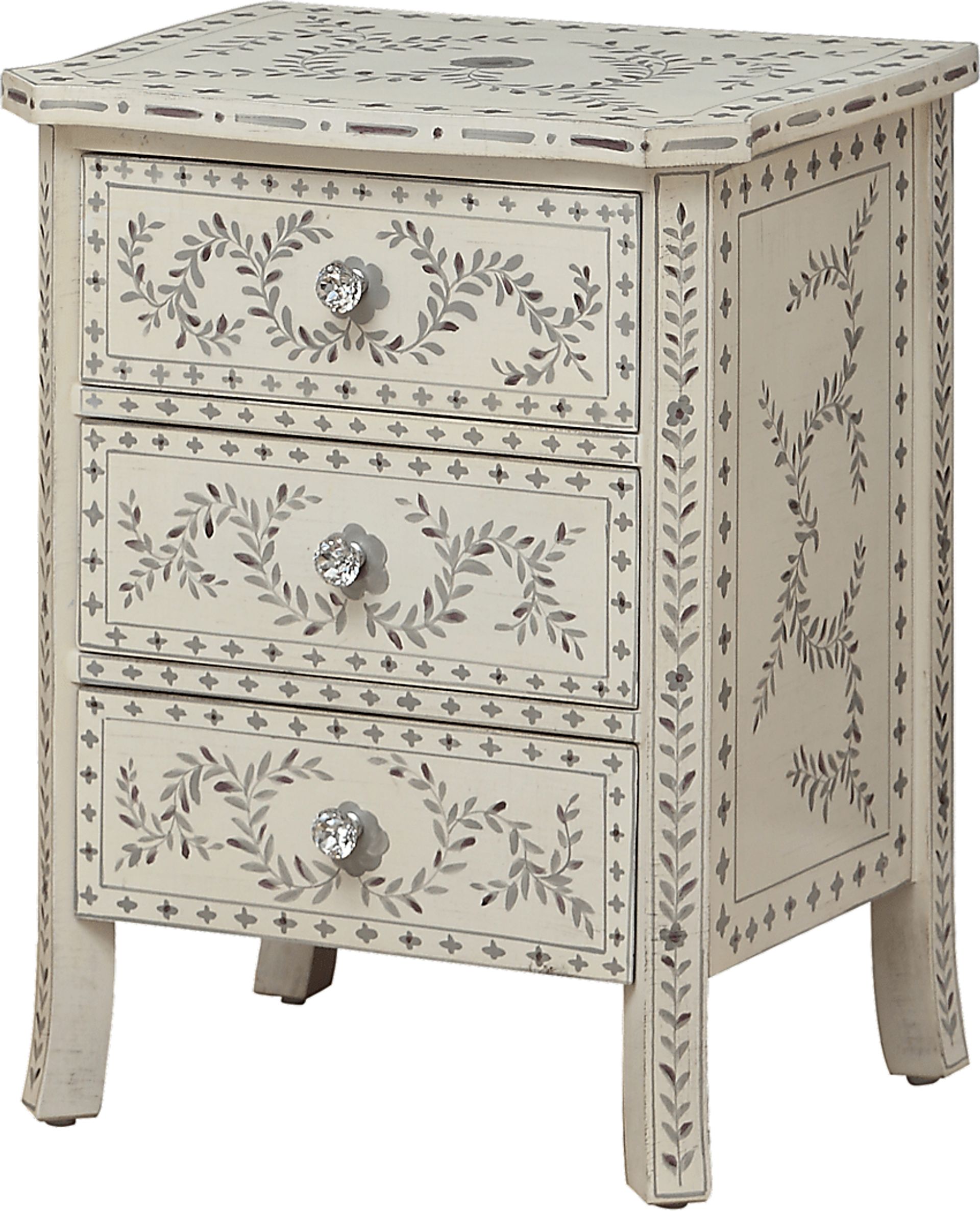 Hobby Hill White Accent Cabinet - Image 1