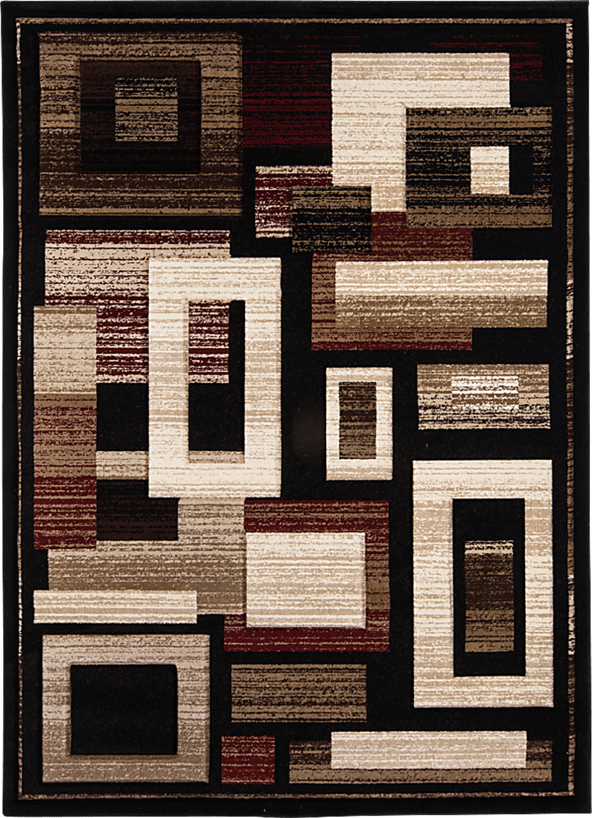 Hobert Black 5' x 7'3 Rug - Image 1