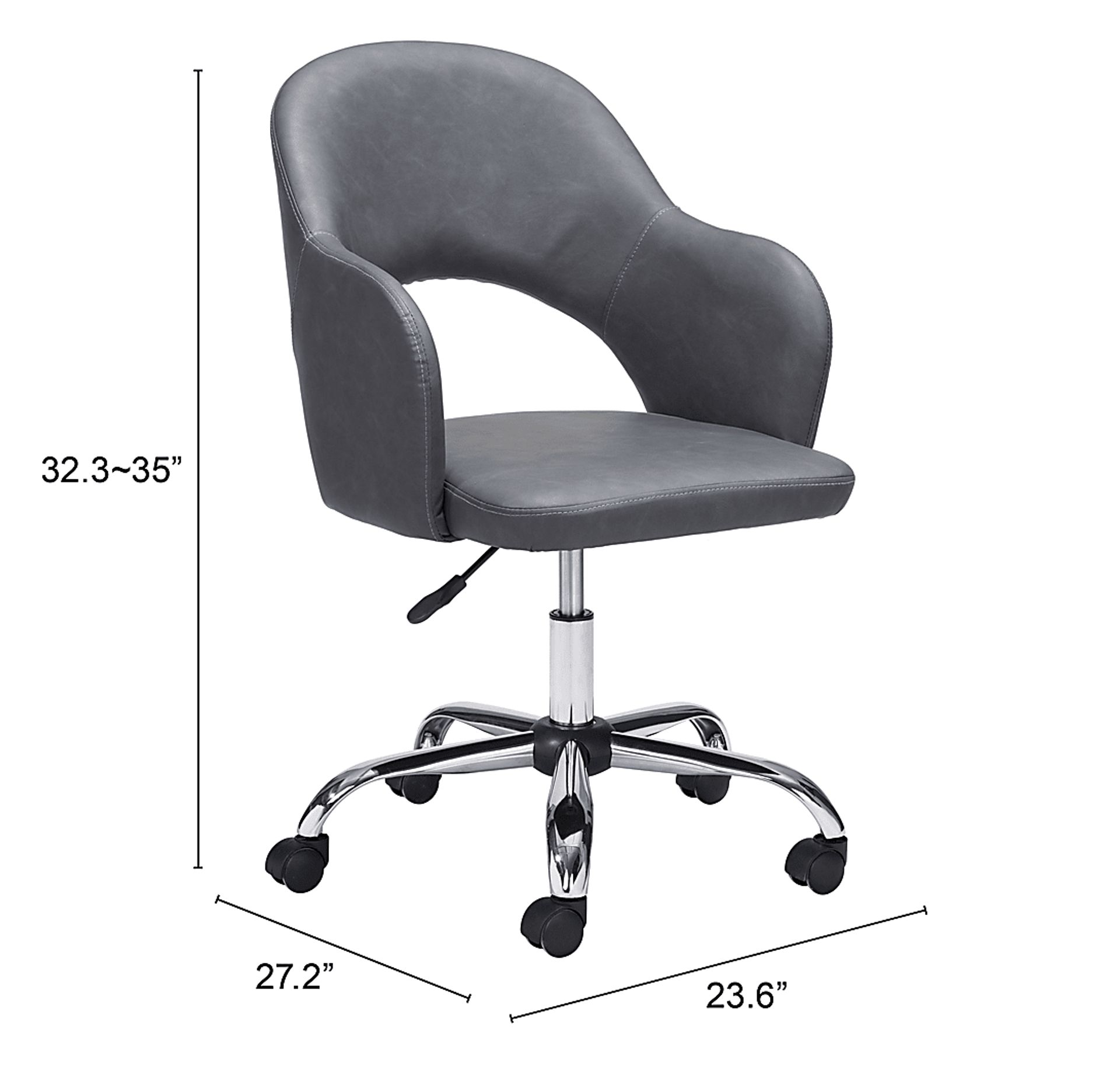 Hockobo Gray Office Chair - Image 6