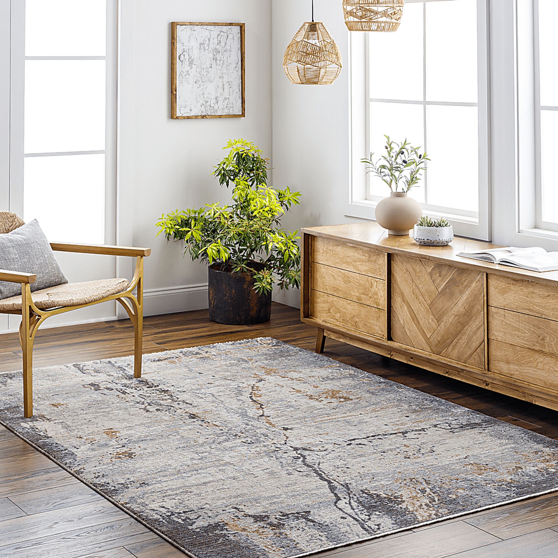 Hodashi Beige 5' x 7'9 Rug - Image 2