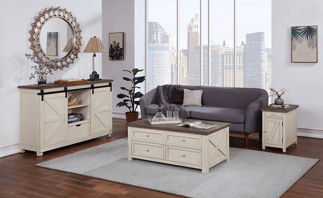 Hoege Cream Side Table - Thumbnail - Image 6