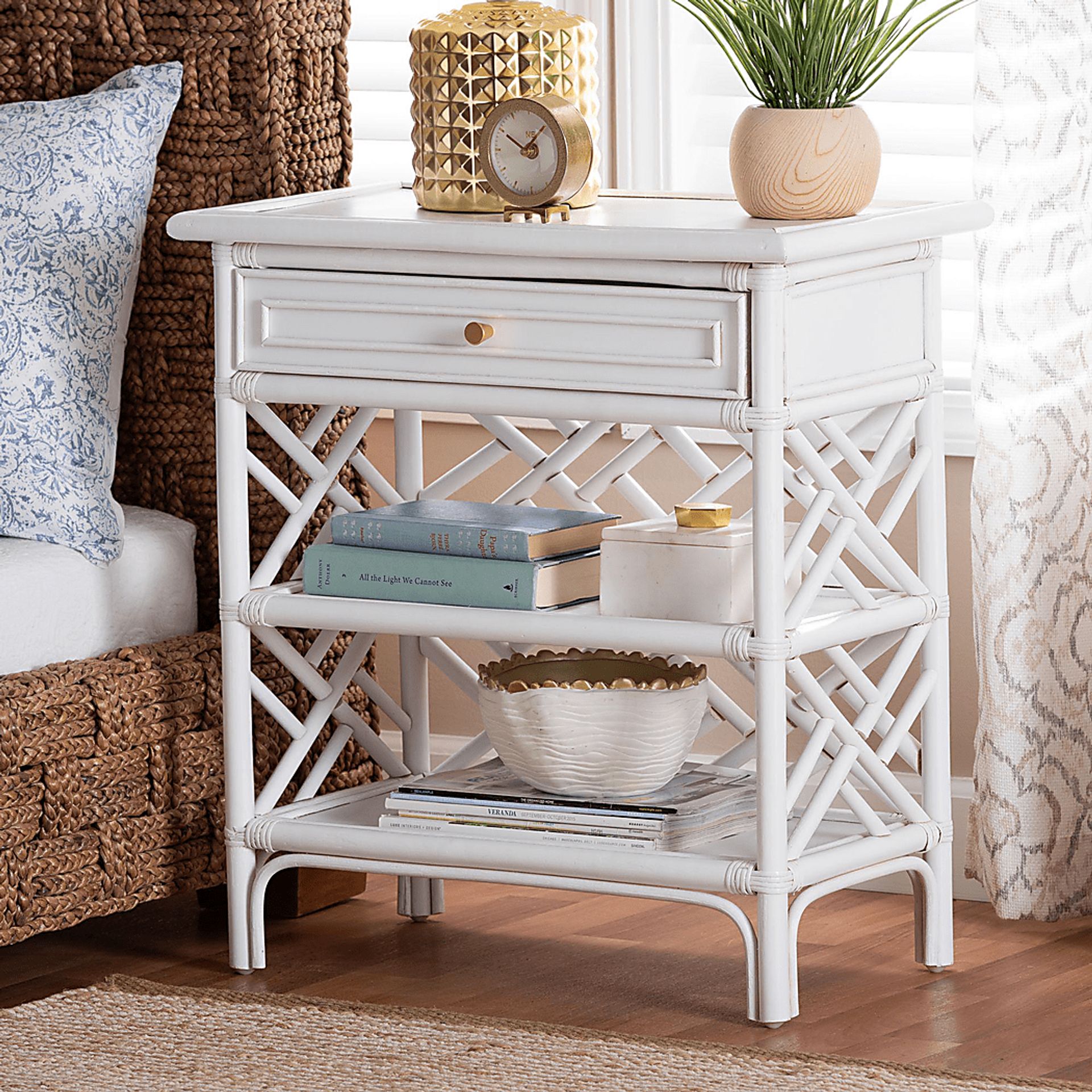Hogpoly White Nightstand - Image 2